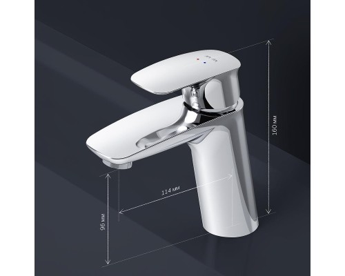 Смеситель для раковины AM.PM Spirit V2.1 F71A82100 с донным клапаном Хром