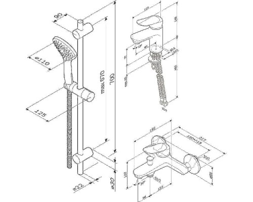Комплект смесителей AM.PM Sunny F40985C00 Хром