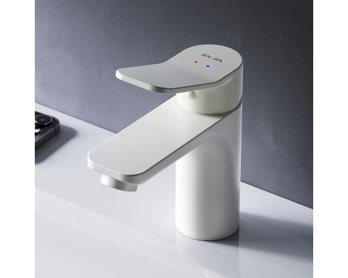Смеситель для раковины AM.PM X-Joy F85A02133 Белый матовый