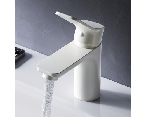 Смеситель для раковины AM.PM X-Joy F85A02133 Белый матовый