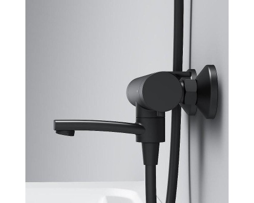 Смеситель для ванны AM.PM X-Joy F85A50022 с термостатом Черный матовый