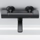 Смеситель для ванны AM.PM X-Joy F85A50022 с термостатом Черный матовый
