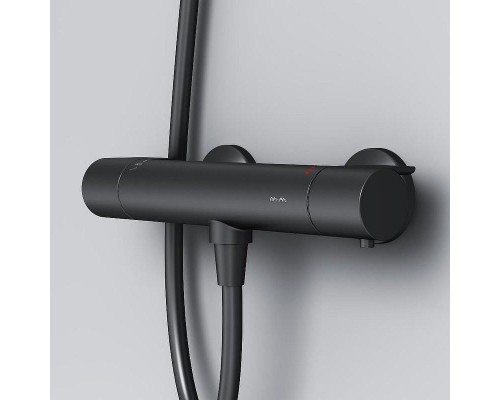 Смеситель для душа AM.PM X-Joy F85A40022 с термостатом Черный матовый