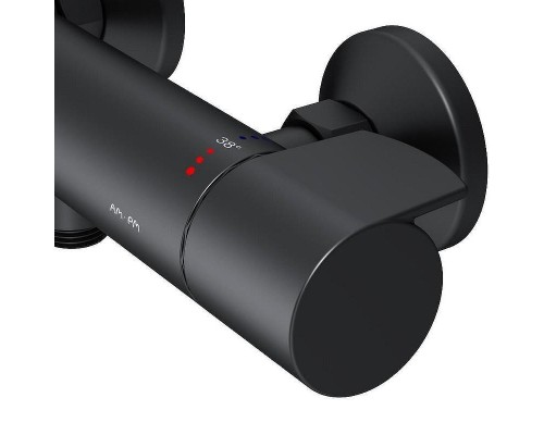 Смеситель для душа AM.PM X-Joy F85A40022 с термостатом Черный матовый