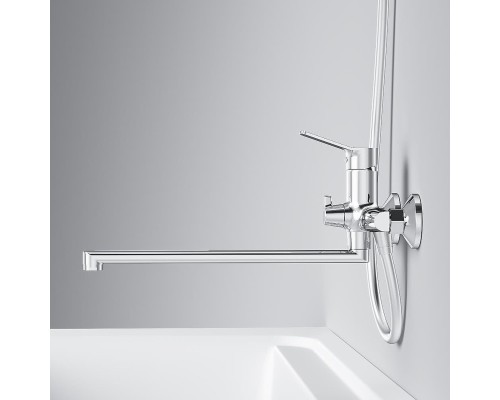 Смеситель для ванны AM.PM X-Joy F85A90200 универсальный цвет Хром