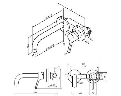 Смеситель для раковины AM.PM X-Joy S F85B72600 Хром