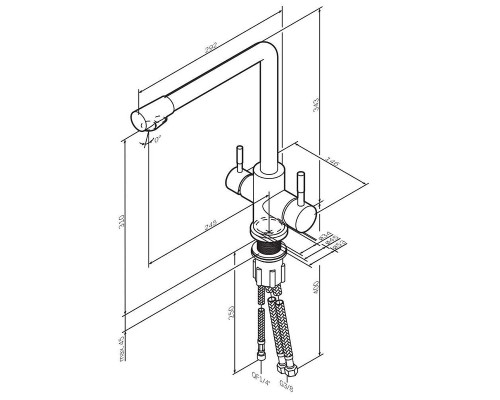 Смеситель для кухни AM.PM X-Joy S F85B05700 Хром