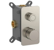 Смеситель для душа AQUAme AQM8810BN с термостатом цвет Шлифованный никель