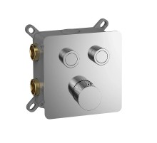 Смеситель для душа AQUAme AQM8811CR с термостатом цвет Полированный хром