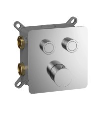 Смеситель для душа AQUAme AQM8811CR с термостатом цвет Полированный хром