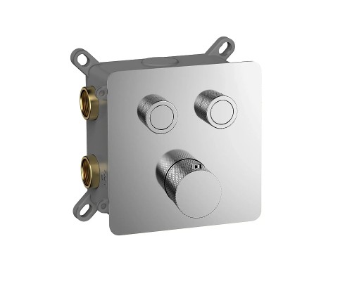 Смеситель для душа AQUAme AQM8811CR с термостатом цвет Полированный хром