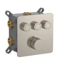 Смеситель для душа AQUAme AQM8812BN с термостатом цвет Шлифованный никель