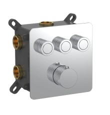 Смеситель для душа AQUAme AQM8812CR с термостатом цвет Полированный хром