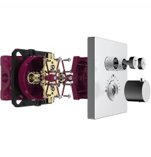 Смеситель для душа AQUAme AQM8801CR с термостатом Хром