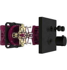 Смеситель для душа AQUAme AQM8801MB с термостатом Черный матовый