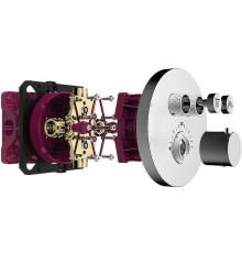 Смеситель для душа AQUAme AQM8802CR с термостатом Хром