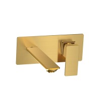 Смеситель для раковины AQUAme Savona AQM6815BG цвет Золото шлифованное