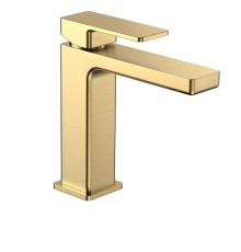 Смеситель для раковины AQUAme Savona AQM6810BG цвет Золото шлифованное