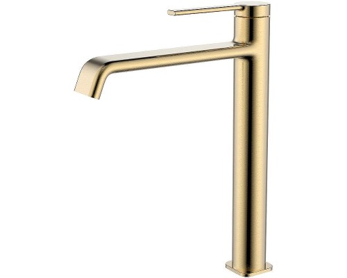 Смеситель для раковины AQUAme Asti AQM6414BG Шлифованное золото