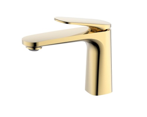 Смеситель для раковины AQUAme Imola AQM6710BG цвет Золото шлифованное