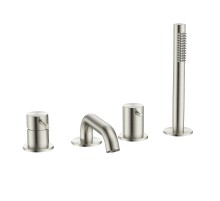 Смеситель на борт ванны AQUAme Siena AQM6219BN цает Никель шлифованный