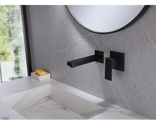 Смеситель для раковины Abber Daheim AF8212B Черный матовый