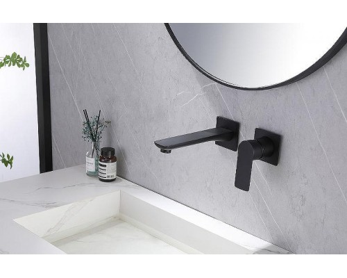 Смеситель для раковины Abber Weiss Insel AF8082B Черный матовый