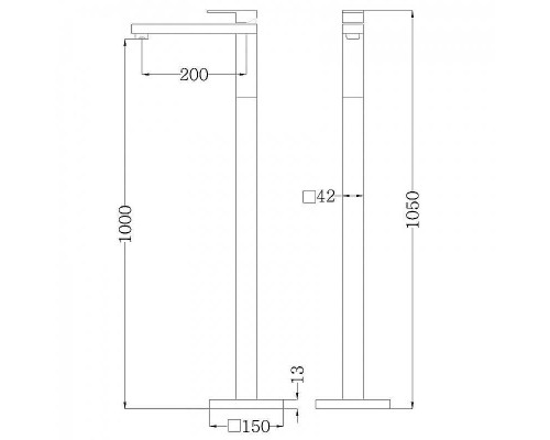 Смеситель для раковины Abber Daheim AF8241 Хром