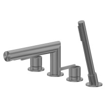 Смеситель на борт ванны Abber Perfekte 316 AF8A13BGG цвет Оружейная сталь брашированная