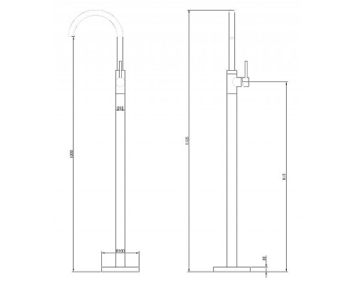 Смеситель для раковины Abber Wasser Kreis AF8141RG Розовое золото