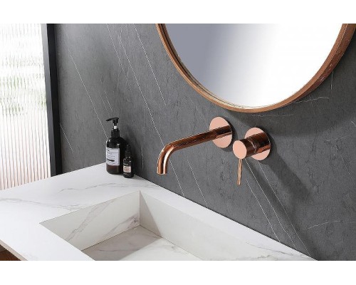 Смеситель для раковины Abber Wasser Kreis AF8112RG Розовое золото