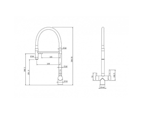 Смеситель для кухни Abber Wasser Kreis AF81141B Черный матовый