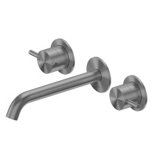 Смеситель для раковины Abber Wasser Kreis 316 AF81123BGG-L цвет Оружейная сталь брашированная