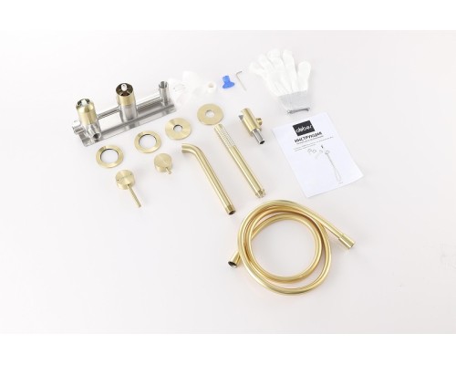 Смеситель для ванны Abber Wasser Kreis 316 AF8130BG цвет Золото брашированное