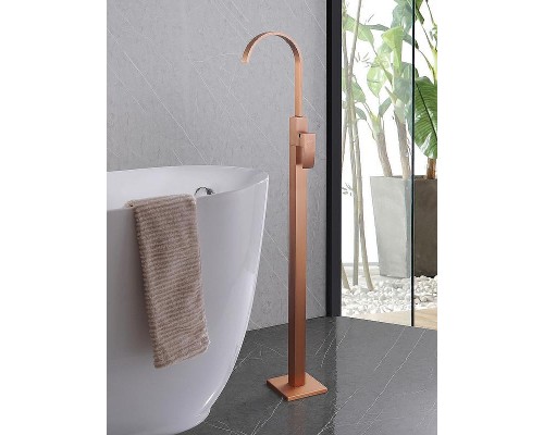 Смеситель для раковины Abber Wasserfall AF8640MRG Розовое золото матовое