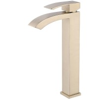 Смеситель для раковины Abber Wasserfall AF8611G Золото матовое