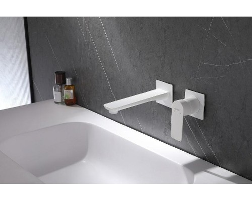 Смеситель для раковины Abber Weiss Insel AF8082FW Белый матовый