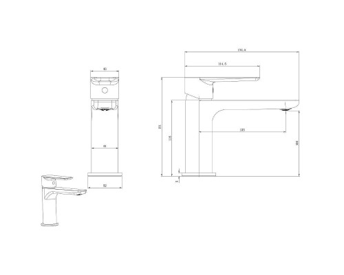 Смеситель для раковины Allen Brau Eclipse 2.0 5.E1A01-00 Хром