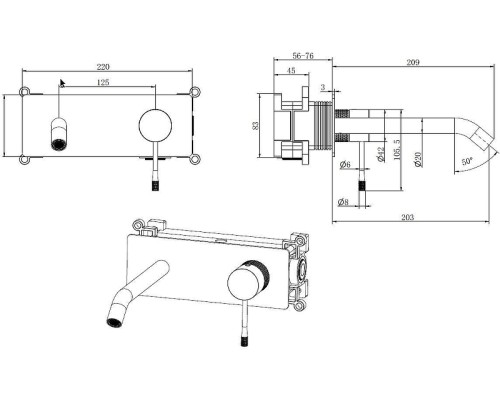 Смеситель для раковины Allen Brau Priority 5.31D03-MG цвет Серый