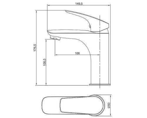 Смеситель для раковины Aquanet Atletic AF310-10С Хром
