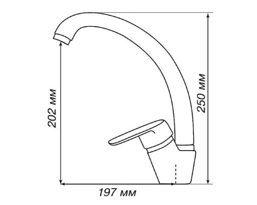Смеситель для кухни Aquaton Нимо 1AX002FCXX220 Песочный