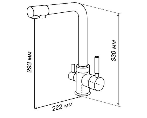 Смеситель для кухни Aquaton Руан 1AX004FCXX220 Песочный