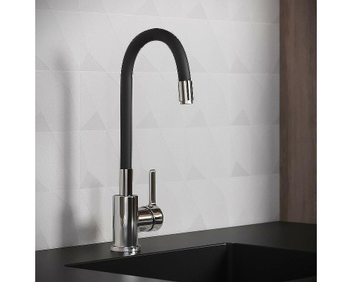 Смеситель для кухни Aringa Твид AR02023BL Хром Черный