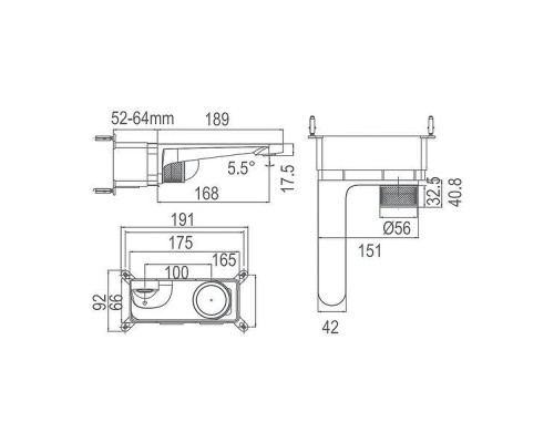 Смеситель для раковины Arrow ARM12868CP цвет Хром