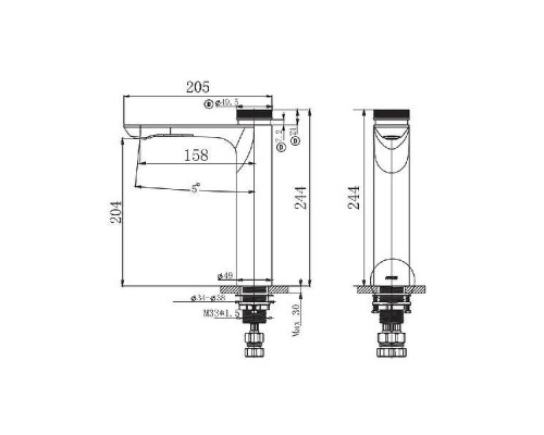 Смеситель для раковины Arrow AMP11872-1ACP цвет Хром