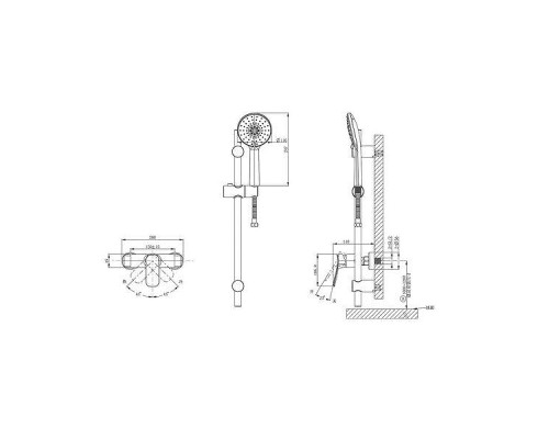 Смеситель для душа Arrow AG3503CP-TZ цвет Хром
