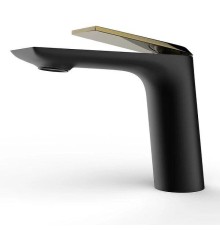 Смеситель для раковины Arrow AMP1145H цвет Черный матовый Золото