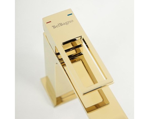 Смеситель для раковины BelBagno Luce LUC-LVM-ORO Золото