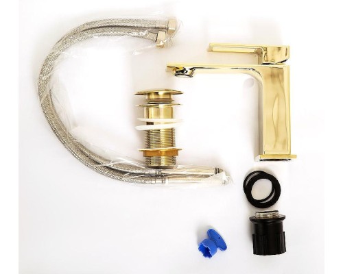 Смеситель для раковины BelBagno Luce LUC-LVM-ORO Золото