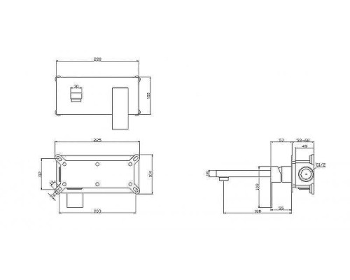 Смеситель для раковины BelBagno Romano ROM-BLM-CRM Хром